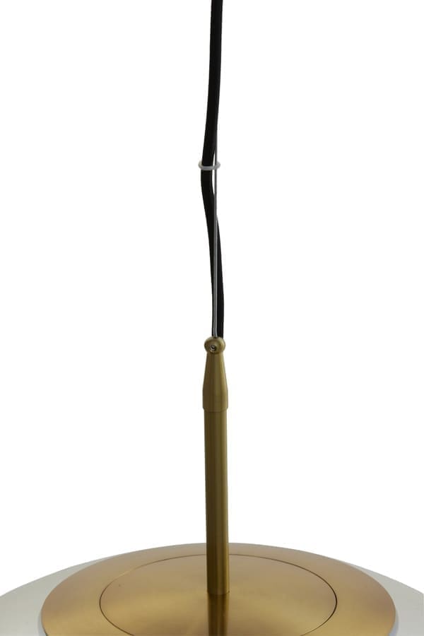Hanglamp Medina - Antiek Brons+glas Amber Light & Living Hanglamp 2958985