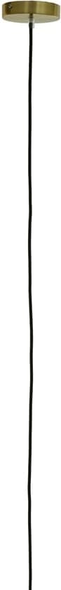 Hanglamp Medina - Antiek Brons+glas Amber Light & Living Hanglamp 2958985