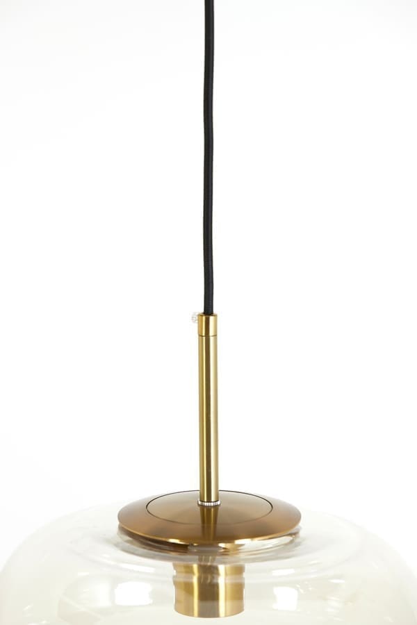 Hanglamp Misty - Glas Amber+goud Light & Living Hanglamp 2961283