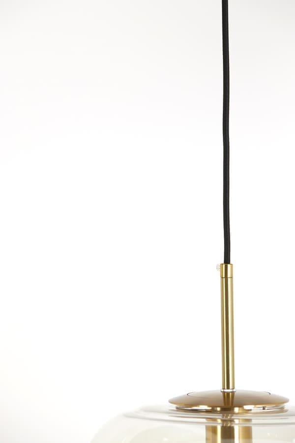 Hanglamp Misty - Glas Amber+goud Light & Living Hanglamp 2961283