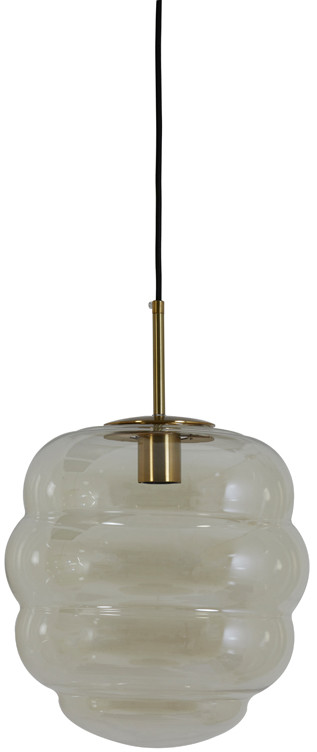 Hanglamp Misty - Glas Amber+goud Light & Living Hanglamp 2961283
