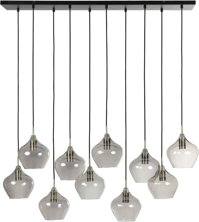 Hanglamp Rakel - Antiek Brons+smoke Light & Living Hanglamp 2937727