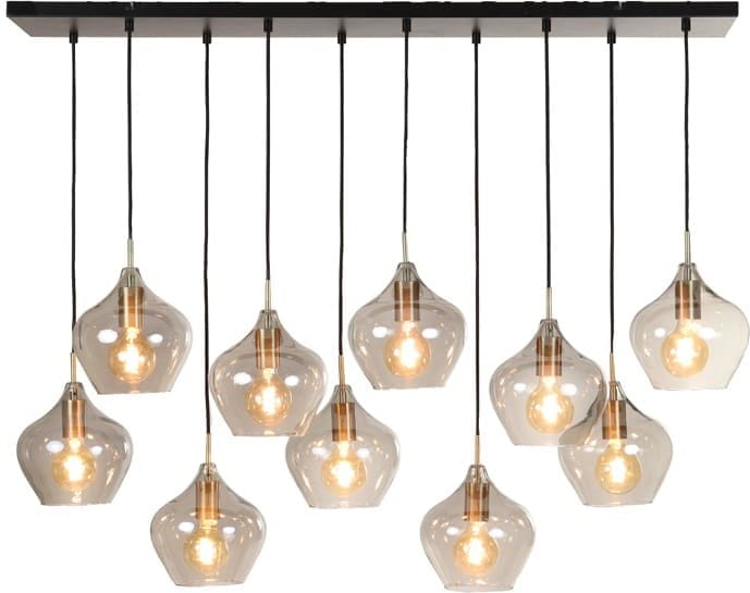 Hanglamp Rakel - Antiek Brons+smoke Light & Living Hanglamp 2937727