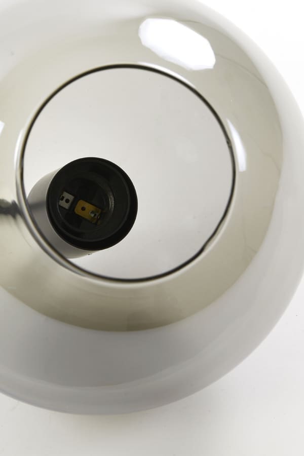 Hanglamp Subar - Mat Zwart+smoke Glas Light & Living Hanglamp 2957865