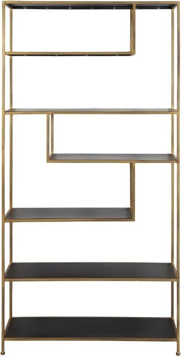 Kast Ylaya - Mat Zwart-goud Light & Living Kast 6737985