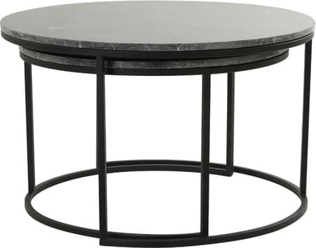 Salontafel Alfio - Bruin Mrmr+zwart Light & Living Salontafel 6768661