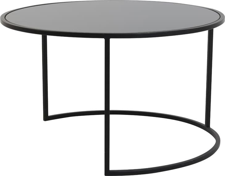 Salontafel Duarte - Glas Zwart-mat Zwart Light & Living Salontafel 6725012