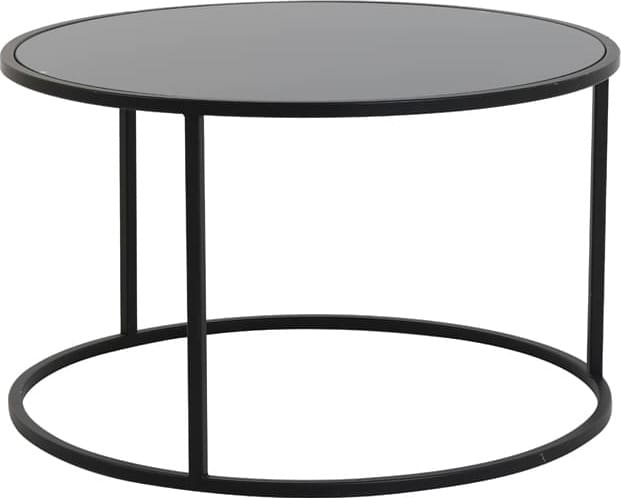Salontafel Duarte - Glas Zwart-mat Zwart Light & Living Salontafel 6725012
