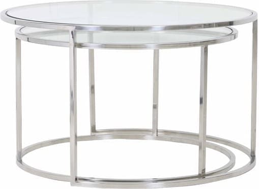 Salontafel Duarte - Nikkel+glas Light & Living Salontafel 6725019