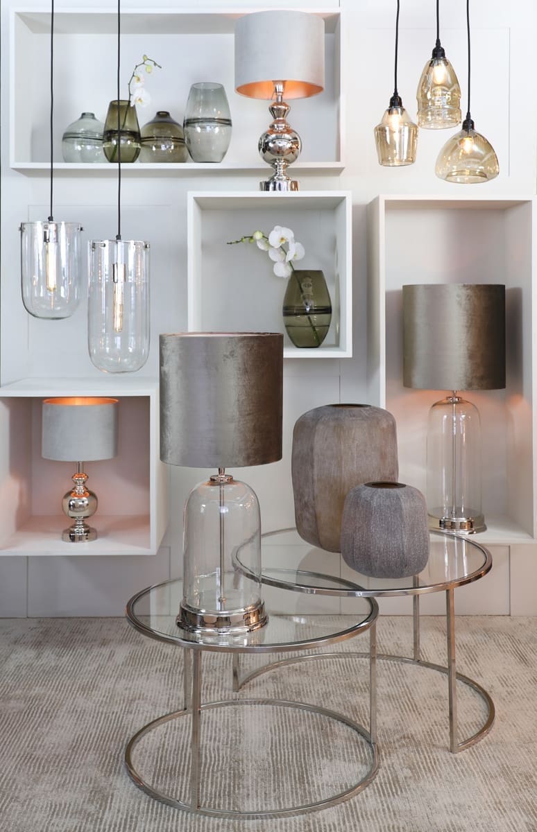 Salontafel Duarte - Nikkel+glas Light & Living Salontafel 6725019