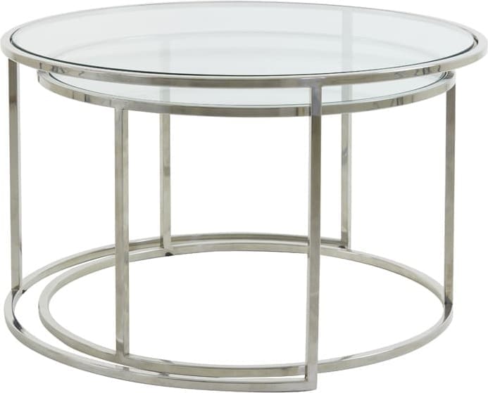 Salontafel Duarte - Nikkel+glas Light & Living Salontafel 6725019