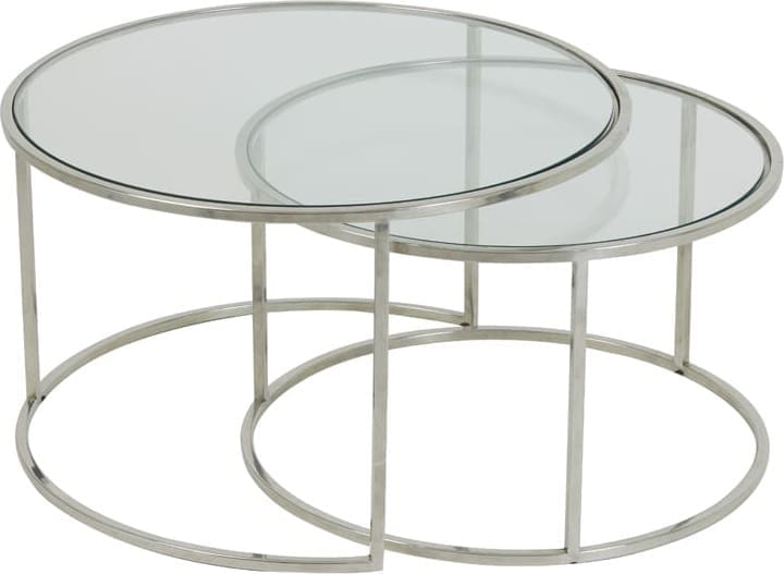 Salontafel Duarte - Nikkel+glas Light & Living Salontafel 6725019