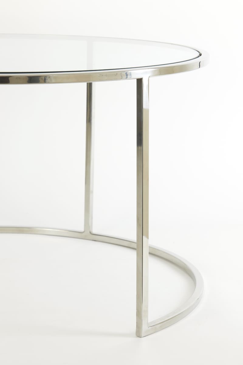 Salontafel Duarte - Nikkel+glas Light & Living Salontafel 6725019