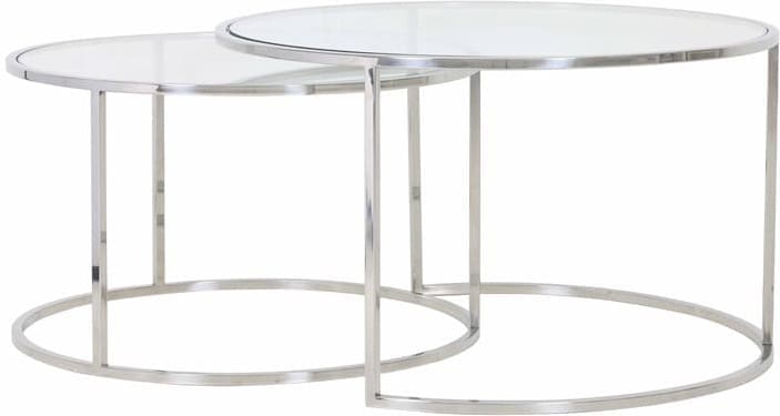 Salontafel Duarte - Nikkel+glas Light & Living Salontafel 6725019