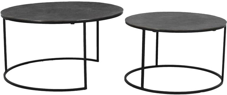 Salontafel Rengo - Relief Zwart Nikkel Light & Living Salontafel 6739116