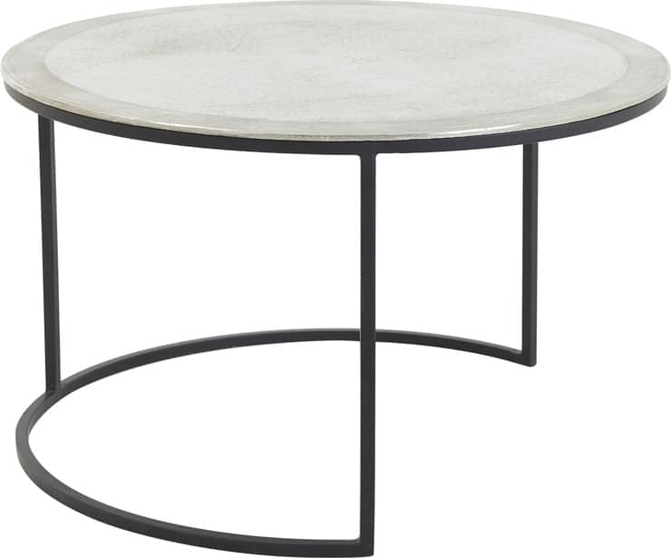 Salontafel Talca - Ruw Nikkel Light & Living Salontafel 6712157