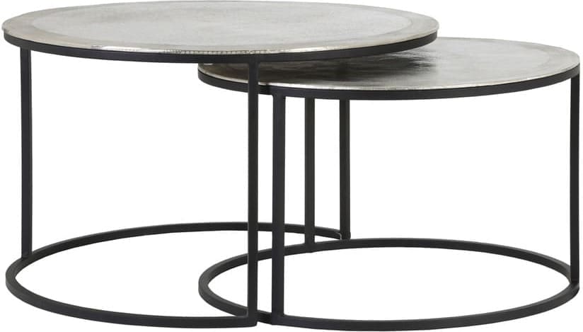Salontafel Talca - Ruw Nikkel Light & Living Salontafel 6712157