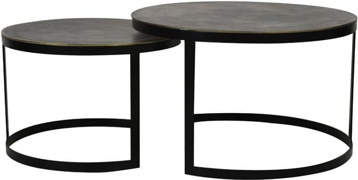 Salontafel Trelo - Antiek Brons-zwart Light & Living Salontafel 6755018
