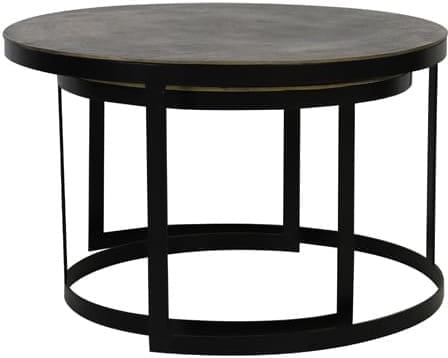 Salontafel Trelo - Antiek Brons-zwart Light & Living Salontafel 6755018