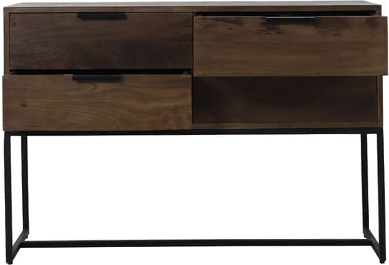 Side Meave - Hout Mat Donker Bruin Light & Living Wandtafel 6767264