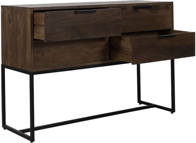 Side Meave - Hout Mat Donker Bruin Light & Living Wandtafel 6767264