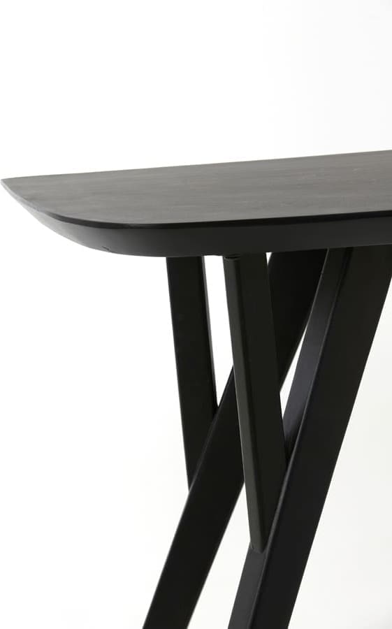 Side Quenza - Acacia Hout Mat Zwart Light & Living Wandtafel 6772712