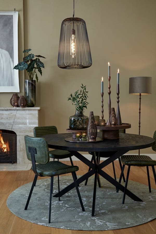 Vloerkleed Sjors - Olijf Groen+licht Grijs Light & Living Vloerkleed 6859777