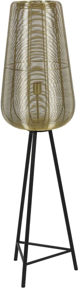 Vloerlamp Adeta - Goud+mat Zwart Light & Living Vloerlamp 8257785