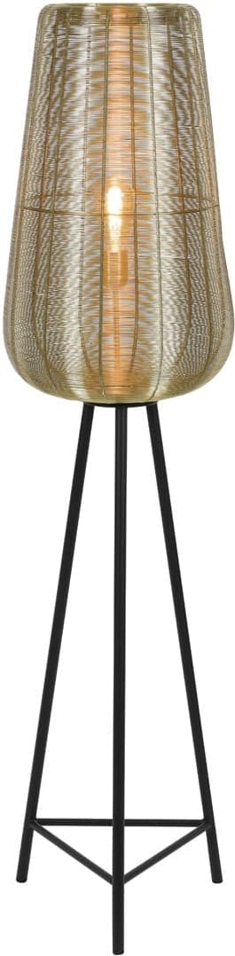 Vloerlamp Adeta - Goud+mat Zwart Light & Living Vloerlamp 8257885