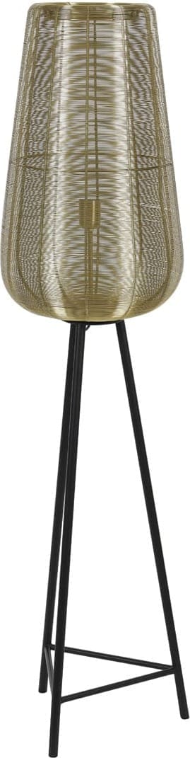Vloerlamp Adeta - Goud+mat Zwart Light & Living Vloerlamp 8257885