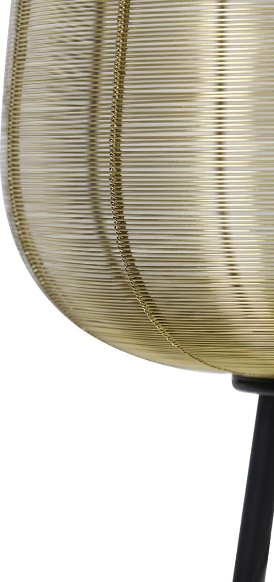 Vloerlamp Adeta - Goud+mat Zwart Light & Living Vloerlamp 8257885