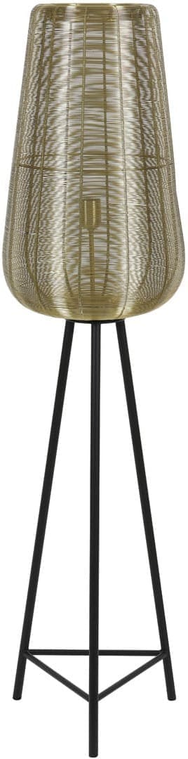 Vloerlamp Adeta - Goud+mat Zwart Light & Living Vloerlamp 8257885