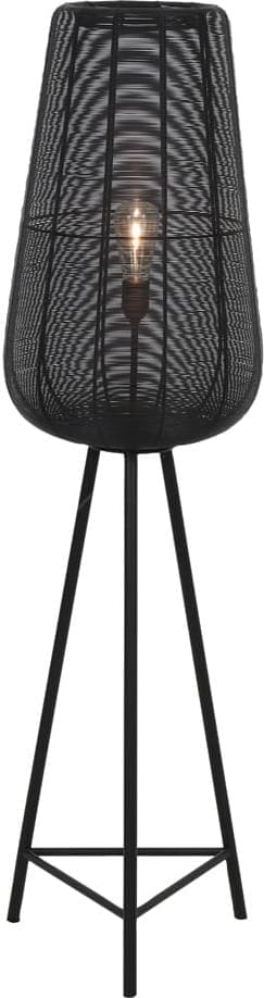 Vloerlamp Adeta - Mat Zwart Light & Living Vloerlamp 8257712