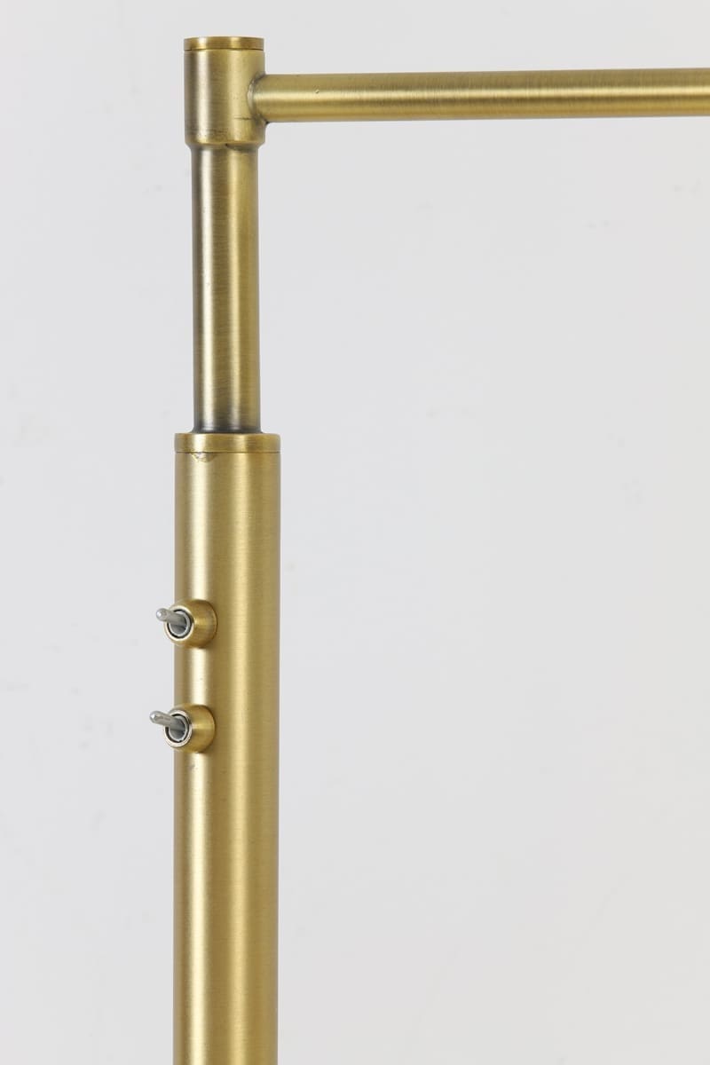 Vloerlamp Calgary - Antiek Brons Met LED Light & Living Vloerlamp 1714518