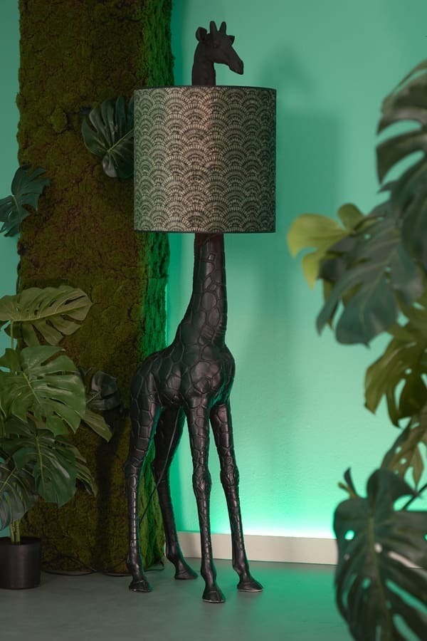 Vloerlamp Giraffe - Zwart Light & Living Vloerlamp 1729612