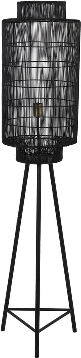 Vloerlamp Gruaro - Mat Zwart-antiek Brons Light & Living Vloerlamp 8208812