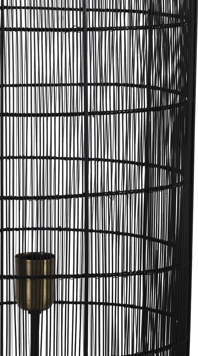 Vloerlamp Gruaro - Mat Zwart-antiek Brons Light & Living Vloerlamp 8208812
