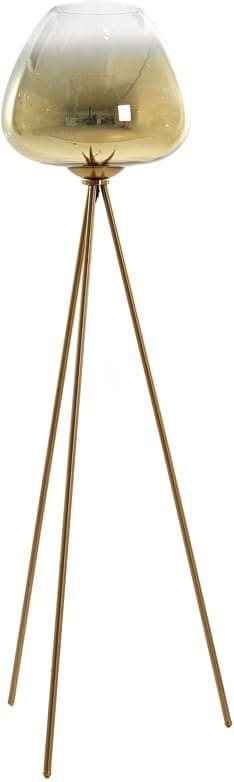 Vloerlamp Mayson - Glas Goud-helder+goud Light & Living Vloerlamp 1868685