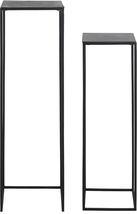 Zuil Boca - Ruw Lood Ant-mat Zwart Light & Living Bijzettafel 6719015