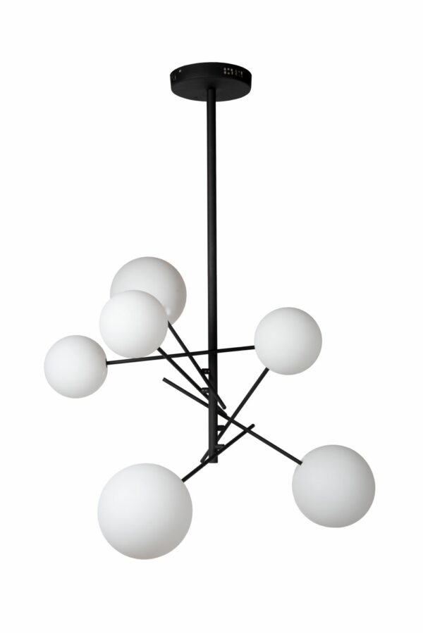 Alara - Hanglamp - Ø72 cm - Led - G4 - 6x2W 2700K - Zwart Lucide Hanglamp 46412/06/30