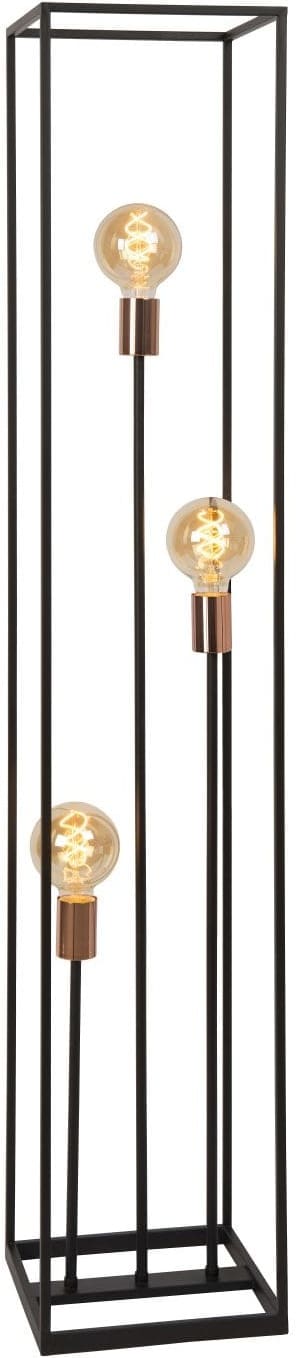 Arthur Vloerlamp 3xe27 - Zwart Lucide Vloerlamp 08724/03/30