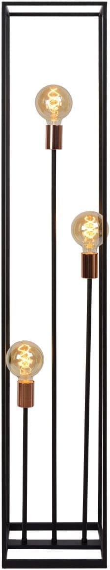 Arthur Vloerlamp 3xe27 - Zwart Lucide Vloerlamp 08724/03/30