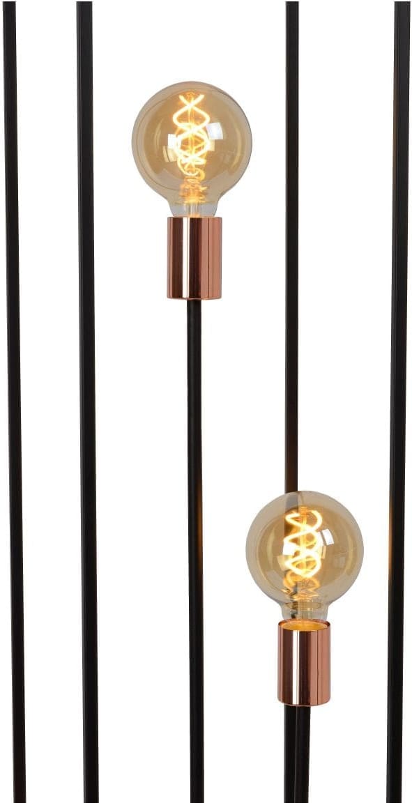 Arthur Vloerlamp 3xe27 - Zwart Lucide Vloerlamp 08724/03/30