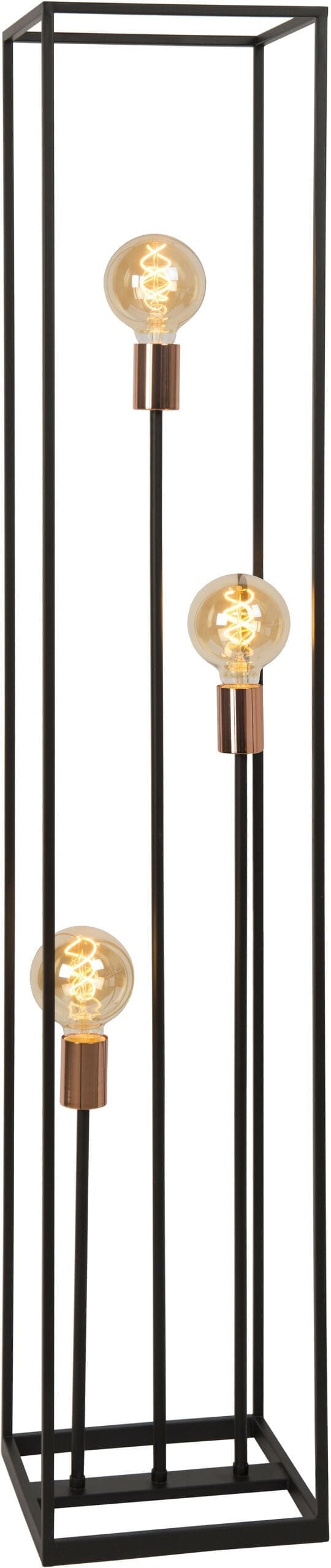 Arthur Vloerlamp 3xe27 - Zwart Lucide Vloerlamp 08724/03/30