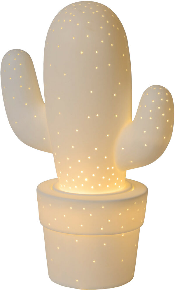 Cactus - Tafellamp - 1xe14 - Wit Lucide Tafellamp 13513/01/31