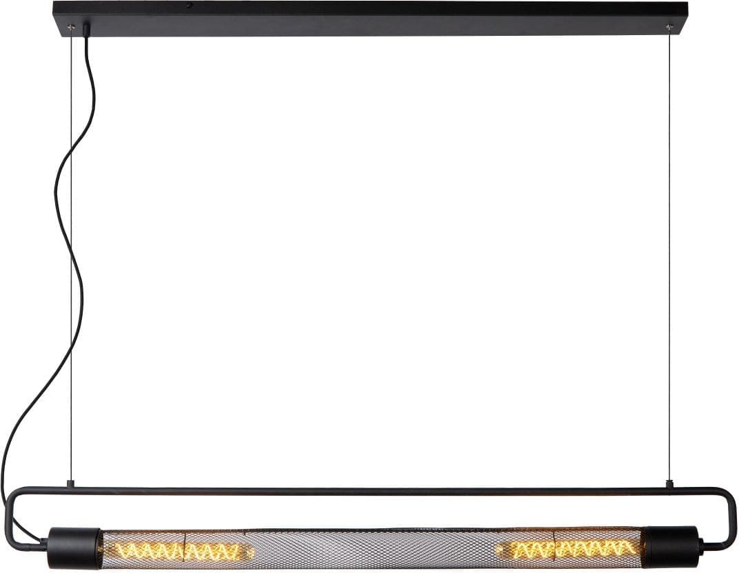 Calixt Hanglamp 2xe27 - Zwart Lucide Hanglamp 05433/02/30