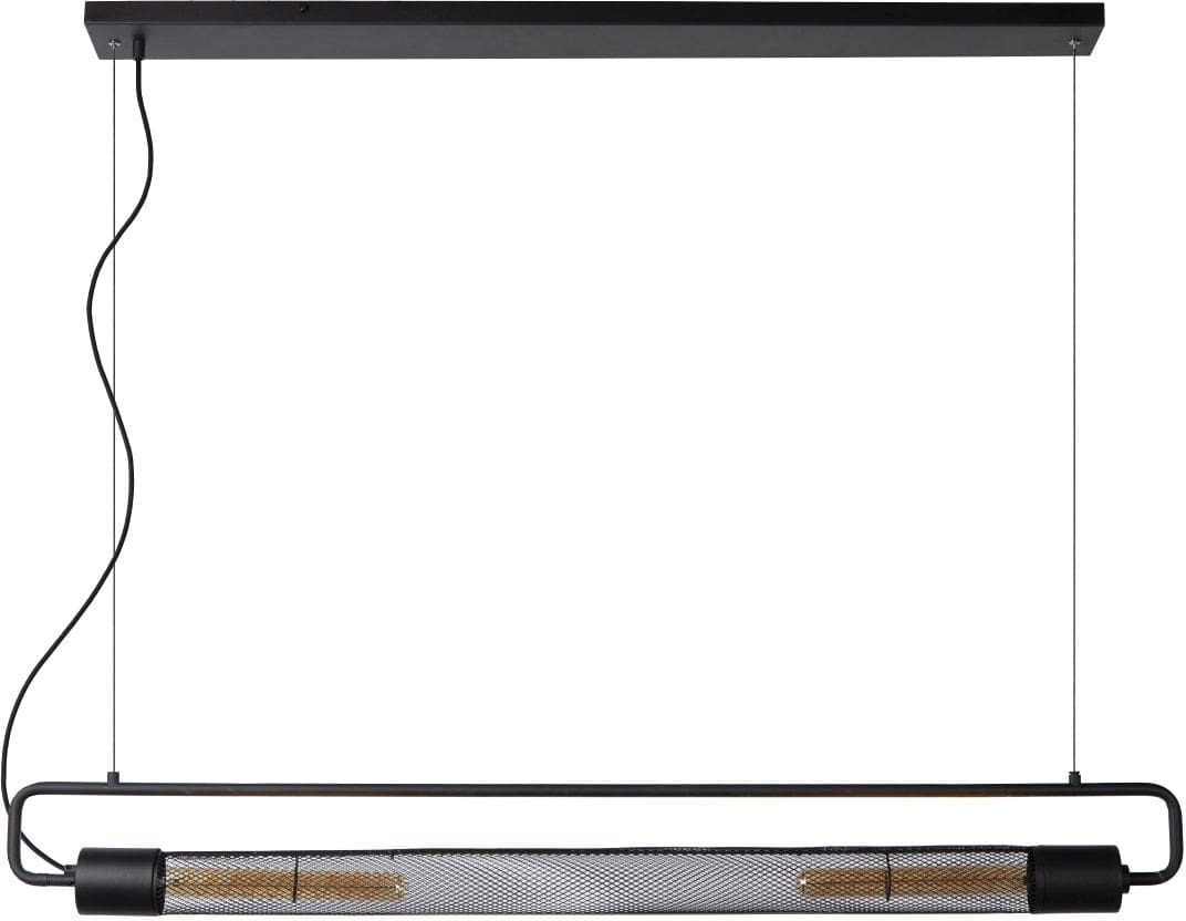 Calixt Hanglamp 2xe27 - Zwart Lucide Hanglamp 05433/02/30
