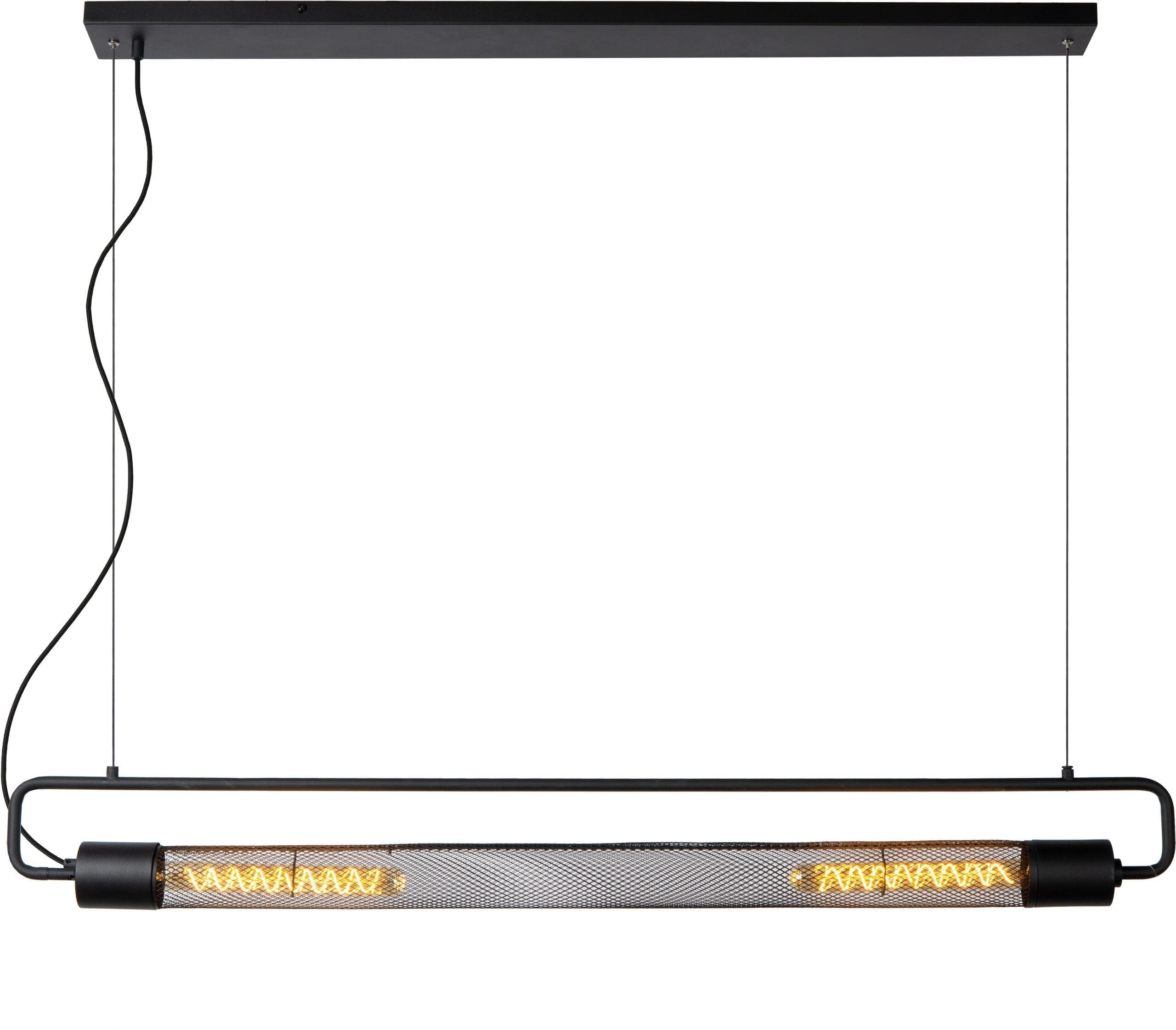 Calixt Hanglamp 2xe27 - Zwart Lucide Hanglamp 05433/02/30