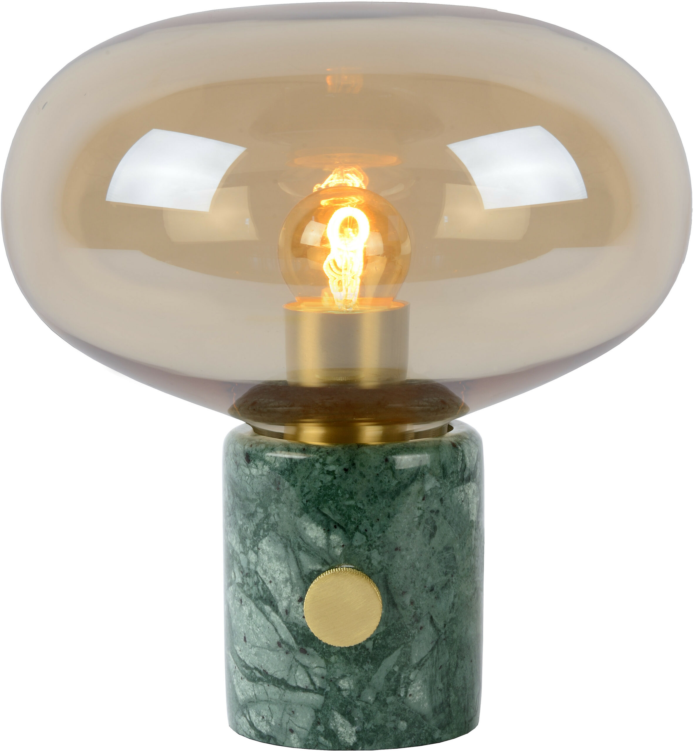 Charlize - Tafellamp - Ø23 cm - 1xe27 - Amber Lucide Tafellamp 03520/01/62