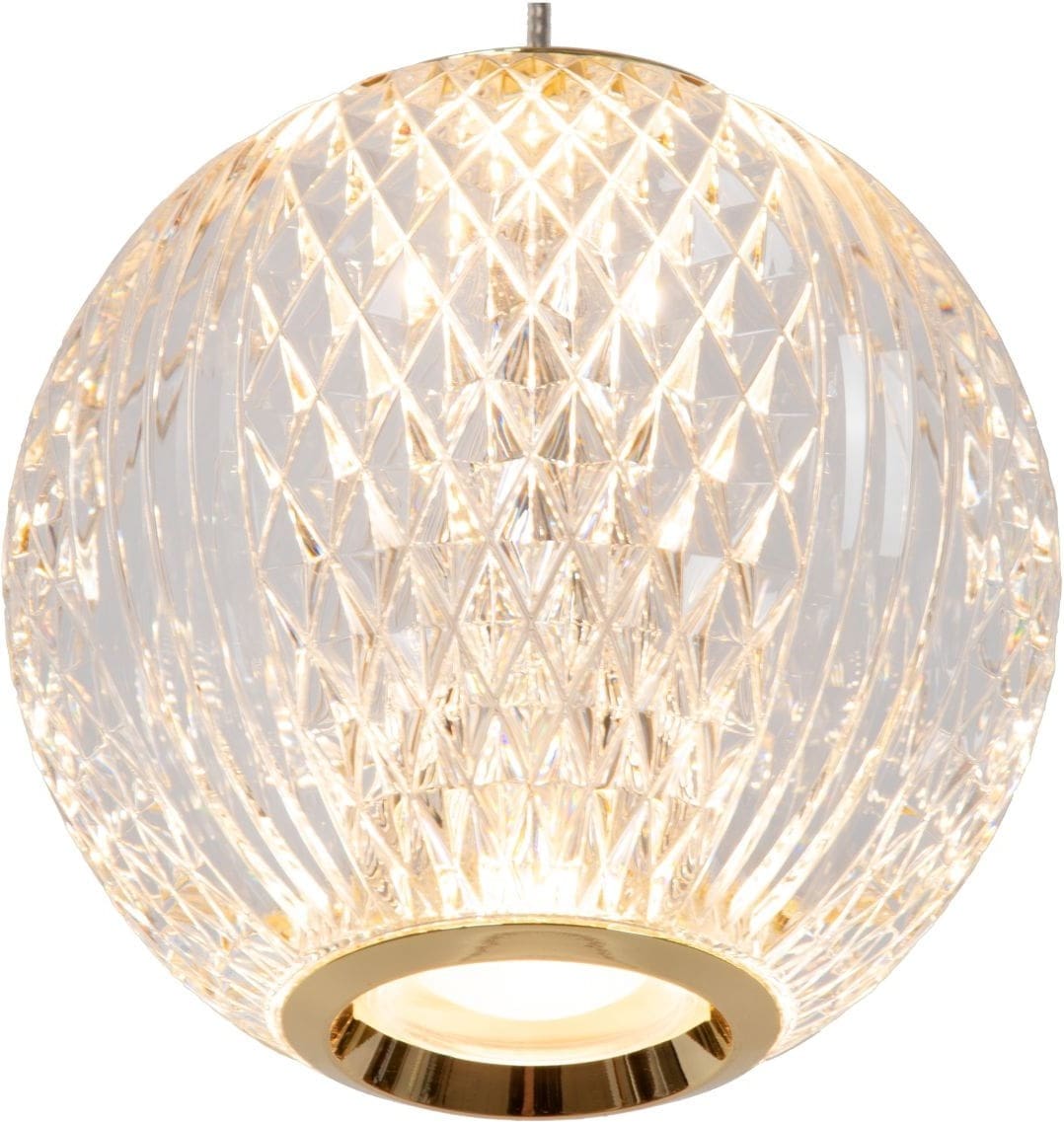 Cintra - Hanglamp - Led - 1x12,6W 2700K - Transparant Lucide Hanglamp 13499/12/60